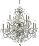Crystorama 3228-CH-CL-SAQ Imperial Polished Chrome Chandelier Lighting