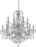 Crystorama 3228-CH-CL-I Imperial Polished Chrome Hanging Chandelier