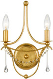 Crystorama 422-GA Metro Antique Gold Lighting Sconce