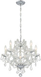 Crystorama 4405-CH-CL-MWP Maria Theresa Polished Chrome Mini Chandelier Lighting