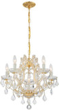 Crystorama 4405-GD-CL-I Maria Theresa Gold Mini Hanging Chandelier