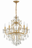 Crystorama 4455-GA-CL-S Filmore Antique Gold 23" Chandelier Lighting