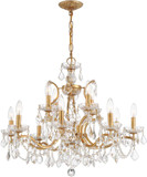 Crystorama 4456-GA-CL-MWP Filmore Crystal Antique Gold Chandelier Light