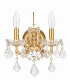 Crystorama 4452-GA-CL-S Filmore Antique Gold Candle Wall Sconce Lighting