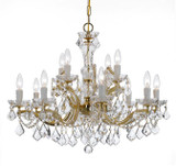Crystorama 4479-GD-CL-S Maria Theresa Gold Chandelier Light