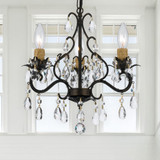 Crystorama 4534-EB-CL-MWP Paris Market English Bronze Mini Lighting Chandelier