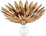 Crystorama 500-GA Broche Modern Antique Gold Ceiling Lighting