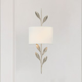 Crystorama 501-SA Broche Contemporary Antique Silver Wall Sconce