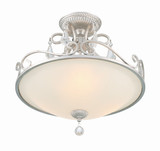 Crystorama 5010-OS-CL-MWP Ashton Olde Silver Ceiling Light