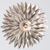 Crystorama 500W-SA Broche Contemporary Antique Silver Light Sconce
