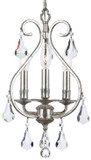 Crystorama 5013-OS-CL-S Ashton Olde Silver Mini Chandelier Light