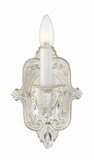 Crystorama 5021-AW-CL-SAQ Paris Market Antique White Candle Wall Lighting Fixture