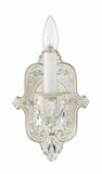 Crystorama 5021-AW-CL-SAQ Paris Market Antique White Candle Wall Lighting Fixture