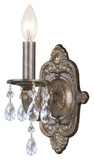 Crystorama 5021-VB-CL-MWP Sutton Venetian Bronze Clear Crystal 12 Inch Tall Candle Wall Lighting