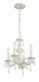 Crystorama 5024-AW-CL-SAQ Paris Market Antique White Mini Ceiling Chandelier
