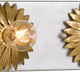 Crystorama 503-GA-SA Broche Modern Antique Gold + Antique Silver 3-Light Vanity Light