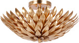 Crystorama 505-GA Broche Antique Gold Ceiling Light Fixture