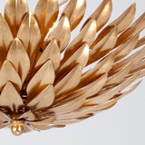 Crystorama 505-GA Broche Antique Gold Ceiling Light Fixture