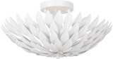 Crystorama 505-MT Broche Matte White Ceiling Lighting Fixture