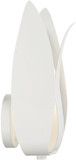 Crystorama 511-MT Broche Modern Matte White Wall Lamp