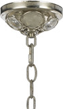 Crystorama 523-SA Palla Contemporary 8 Inch Diameter Antique Silver Mini Pendant Lighting