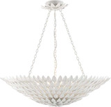Crystorama 519-MT Broche Modern Matte White Drop Lighting