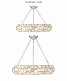 Crystorama 525-SA_CEILING Palla Antique Silver Overhead Light Fixture