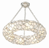 Crystorama 525-SA_CEILING Palla Antique Silver Overhead Light Fixture