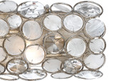 Crystorama 526-SA Palla Modern 24 Inch Wide Antique Silver Vanity Lighting