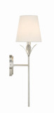 Crystorama 531-SA Broche Modern Antique Silver Wall Light Sconce