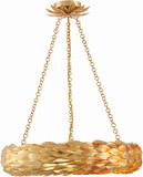 Crystorama 536-GA Broche Modern Antique Gold Drop Lighting