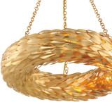 Crystorama 536-GA Broche Modern Antique Gold Drop Lighting