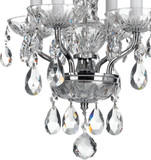 Crystorama 5534-CH-CL-I Traditional Crystal Polished Chrome Mini Chandelier Light