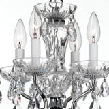 Crystorama 5534-CH-CL-I Traditional Crystal Polished Chrome Mini Chandelier Light