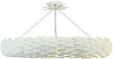 Crystorama 538-MT_CEILING Broche Modern Matte White Ceiling Lighting Fixture