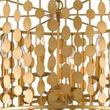 Crystorama 546-GA Layla Contemporary Antique Gold Drum Hanging Light