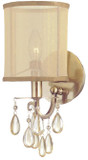 Crystorama 5621-AB Hampton Antique Brass Lighting Sconce