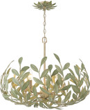 Crystorama 566-CT Broche Contemporary Champagne Green Tea Mini Chandelier Light