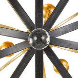 Crystorama 587-EB-GA Luna English Bronze / Antique Gold Hanging Chandelier