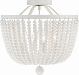 Crystorama 604-MT_CEILING Rylee Contemporary Matte White Home Ceiling Lighting