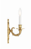 Crystorama 641-PB Arlington Antique Polished Brass Finish 12 Inch Tall Candle Sconce