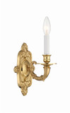 Crystorama 641-PB Arlington Antique Polished Brass Finish 12 Inch Tall Candle Sconce