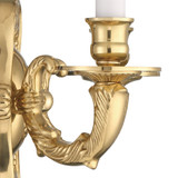 Crystorama 642-PB Arlington Traditional 2 Candle 10 Inch Wide Polished Brass Sconce Light
