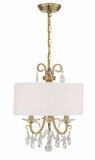 Crystorama 6623-VG-CL-S Othello Vibrant Gold Mini Lighting Chandelier