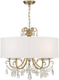 Crystorama 6625-VG-CL-MWP Othello Vibrant Gold Chandelier Light