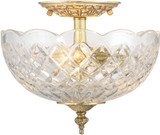 Crystorama 67-CT-OB Milton Modern Olde Brass Ceiling Light Fixture