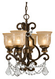Crystorama 7504-BU-CL-MWP Norwalk Clear Crystal 21 Inch Tall 4 Lamp Mini Chandelier - Bronze Umber