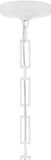 Crystorama 8687-MT-GA Alston Matte White and Antique Gold Pendant Light Fixture