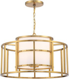 Crystorama 9595-LG Hulton Luxe Gold Hanging Lamp