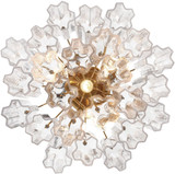 Crystorama ADD-300-AG-CL_CEILING Addis Contemporary Aged Brass Overhead Lighting Fixture